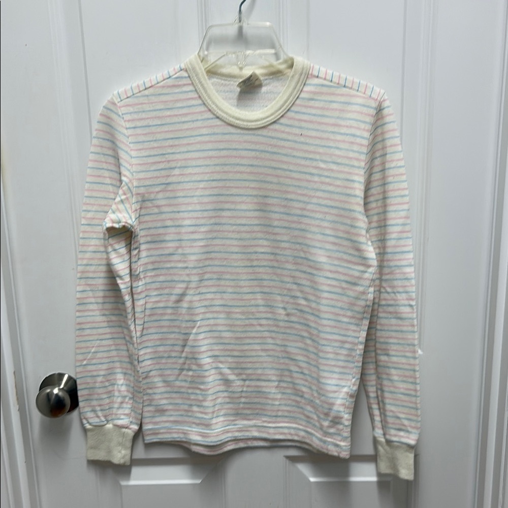 Vintage Woman’s Helly Hansen Lifa Pink/Baby Blue Wool Blend‎ - size Medium
